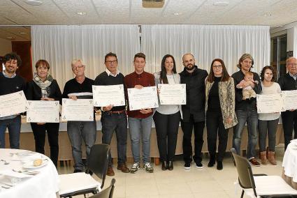 Tots els premiats, ahir al restaurant pedagògic de l’IES M. Àngels Cardona de Ciutadella.