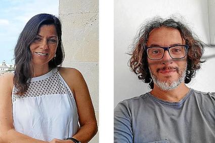 Isabel Martín, de Menorca Creativa, y Joan Miqueo, de Tiqueteros