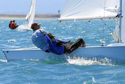 Borrás y Triay, en plena regata.