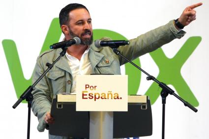 Santiago Abascal, presidente y candidato de Vox