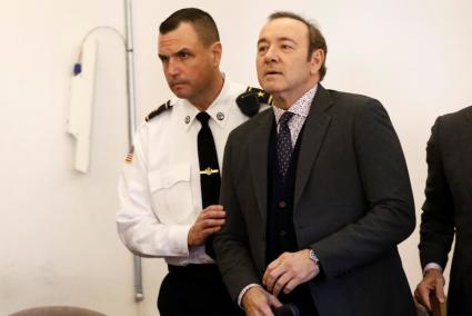 Kevin Spacey durante el juicio