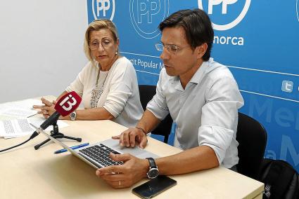 Menorca Javier Coll Ruda de prensa PP sobre contencioso Parck Aquatic