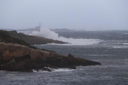 Imagen del temporal en Es Grau