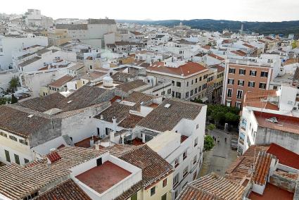 MAHON. URBANISMO. VISTA AEREA DEL MUNICIPIO DE MAHON.