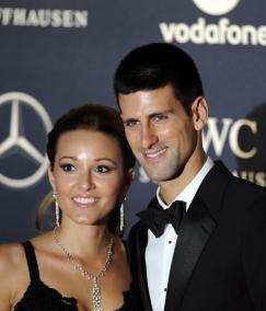 Novak Djokovic y su mujer, Jelena Djokovic