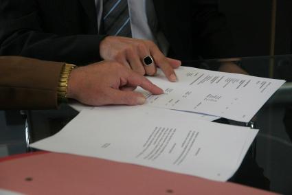 Firma de un contrato hipotecario