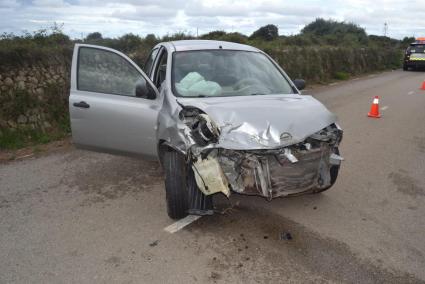 Así quedó el coche tras el accidente