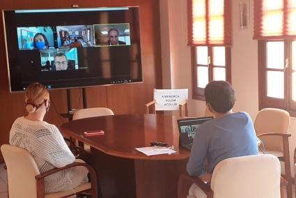 Martí March y Joana Gomila se han reunido por videoconferencia este viernes