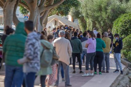 Pruebas PCR en Dalt Sant Joan de Maó