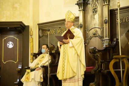 El obispo de Menorca presidió la Misa de Navidad en la Catedral de Ciutadella.