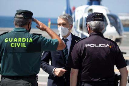 Pedro Sánchez y Fernando Grande Marlaska llegan a Ceuta en plena crisis migratoria