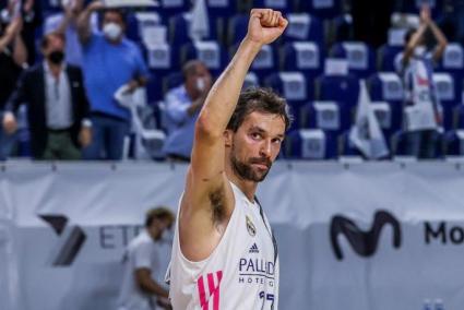 Imagen de Sergio Llull durante el partido de este jueves frente al Valencia.