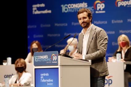 Pablo Casado, el pasado sábado en Palma