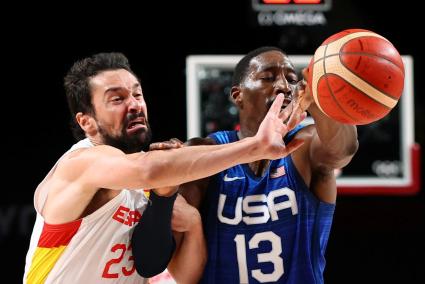 Sergio Llull, en un momento del partido