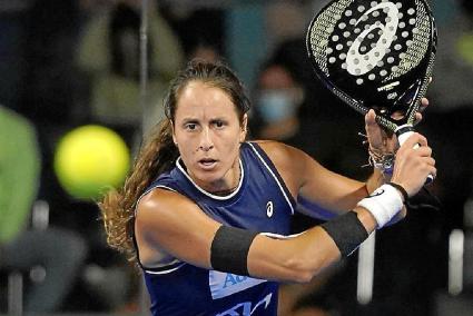 Gemma Triay, durante la semifinal en Lugo.    Foto: WORLD PADEL TOUR