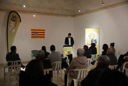 Un momento del acto celebrado por Més con motivo de la Diada ayer en Ciutadella.