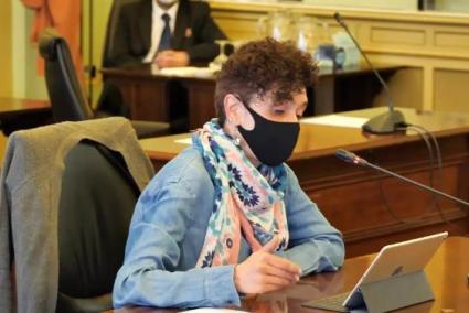 Patrícia Font, en el Parlament.