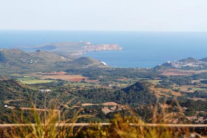 Vista de la zona entre Cavalleria y Cala Tirant, donde se procedió a la batida de conejos con la autorización excepcional de caza del Consell.