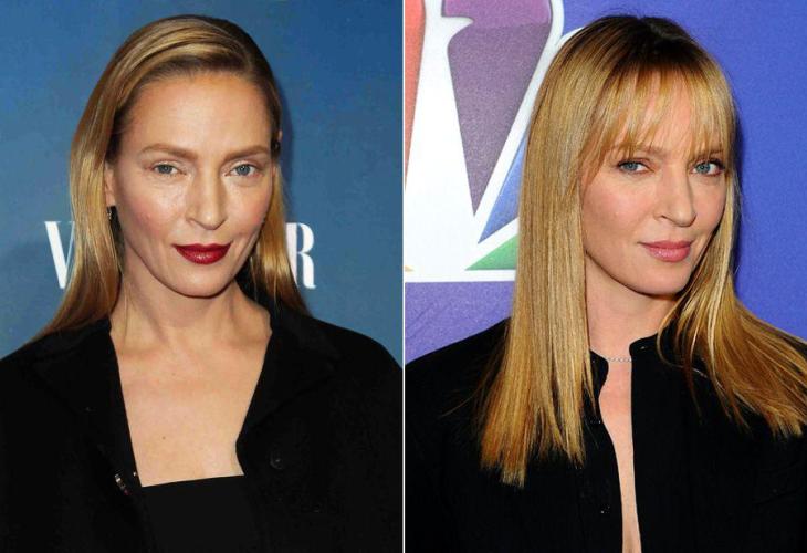 LA ACTRIZ UMA THURMAN CAMBIA DE ASPECTO