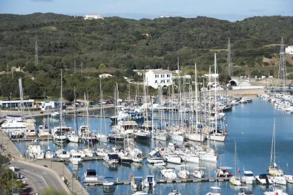 Zona de amarres de la Colàrsega de Maó que saldrán a concurso público.