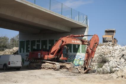 Las obras en la carretera general se retomaron en el tramo Maó-Alaior hace un mes