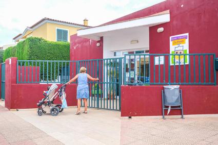 Imagen de la escuela infantil Es Pouet de Alaior en septiembre.