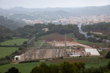 Imagen de la subestación eléctrica de Es Mercadal.