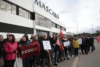 Unos 85 trabajadores de Jaime Mascaró han hecho huelga este jueves