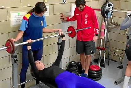 Imágenes del gimnasio del ‘poli’ este jueves por la mañana en la vuelta a la faena