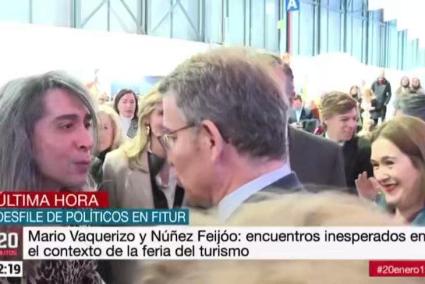 El inesperado comentario de Núñez Feijóo a Mario Vaquerizo en el Fitur: «Me han dicho que eres el mejor»