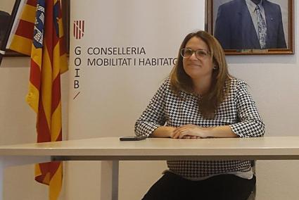 La presidenta del Consell, este miércoles, en Sant Lluís