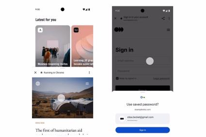 Chrome Custom Tabs para Android ahora muestra pestañas flotantes y permite el rellenado automático de formularios