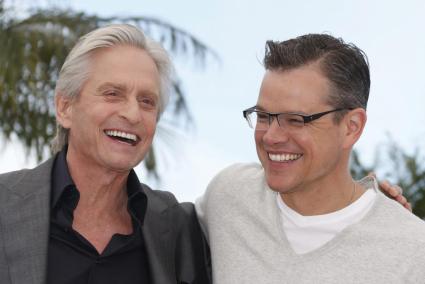 Michael Douglas y Matt Damon