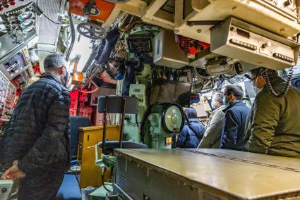 Las dependencias del submarino pudieron ser transitadas en un recorrido guiado.