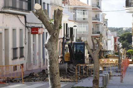 Obras en la calle de Es Ramal