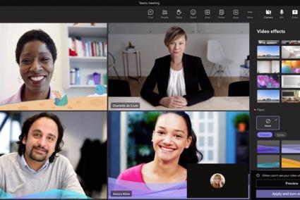 Microsoft Teams mejorará las videoconferencias con filtros de vídeo, audio espacial y avatares