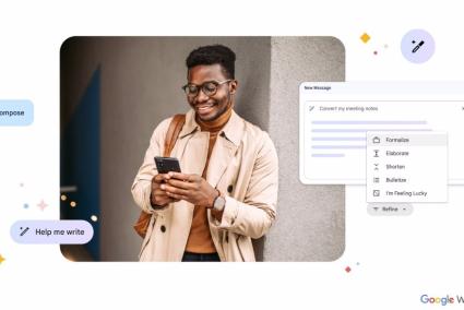 Google Workspace lleva la IA generativa a Docs y Gmail para la creación de borradores de texto