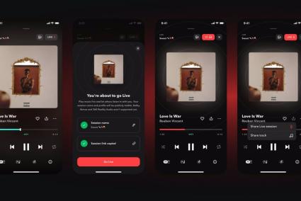 Tidal Live permite a los usuarios premium compartir 'playlists' de la música que escuchan