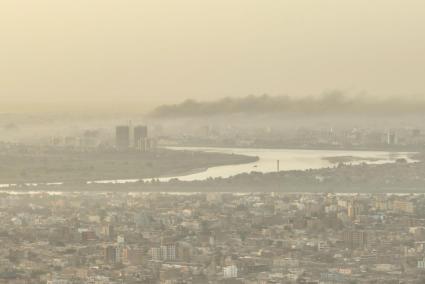 Vista aérea de Sudán