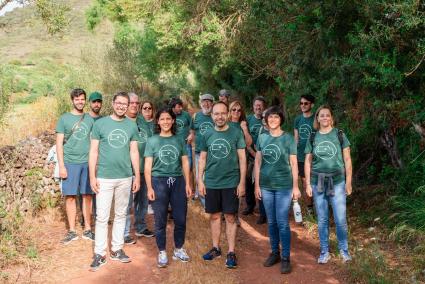 Candidatos de Més, en el Camí d'en Kane en Ferreries, este domingo