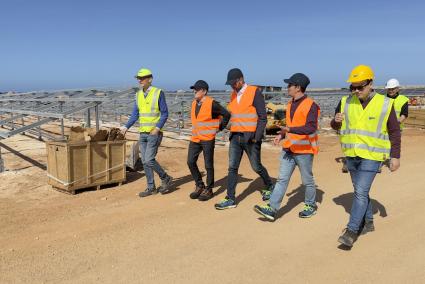 Visita a las obras ampliación de Son Salomó el pasado mes de marzo.