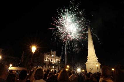 Imatge dels focs, l'any passat, ja des des Born