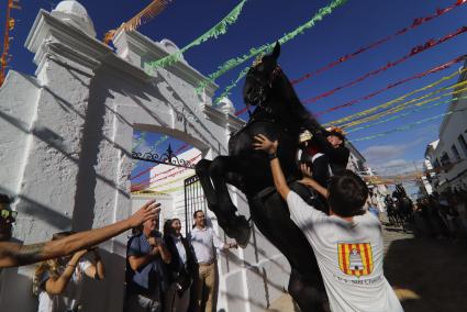 Un instante de la celebración de las fiestas de Sant Climent del verano pasado.