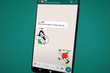 WhatsApp prueba una función para crear 'stickers' con IA a partir de una descripción en 'smartphones' Android