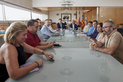 El conseller de Turisme, Jaume Bauzà, se ha reunido con el presidente del Consell y los alcaldes de Menorca