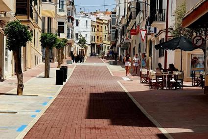 Estado final de las obras en el Carrer des Ramal.