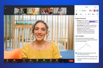 Zoom presenta Notes, un nuevo espacio de trabajo colaborativo para crear y compartir contenido en tiempo real