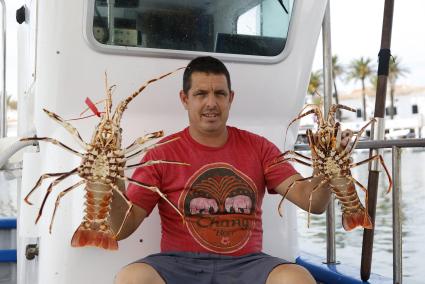 Oriol Riera, uno de los pescadores de langosta de Fornells, en una imagen de archivo.