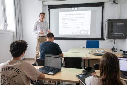 Una de las clases de este martes en Alaior