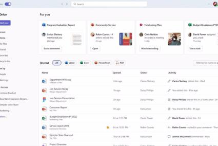 Microsoft rediseña OneDrive con mejoras en la forma de compartir documentos y recomendaciones impulsadas por IA